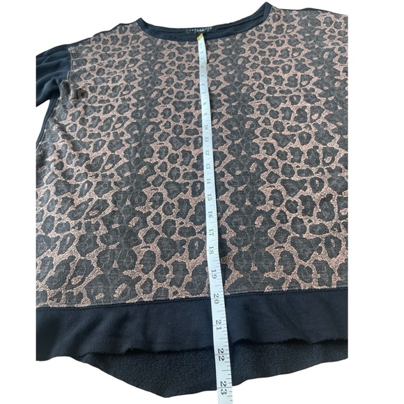 Sanctuary Anthropologie Leopard Print Long Sleeve Sweater Top - Medium - Picture 8 of 11